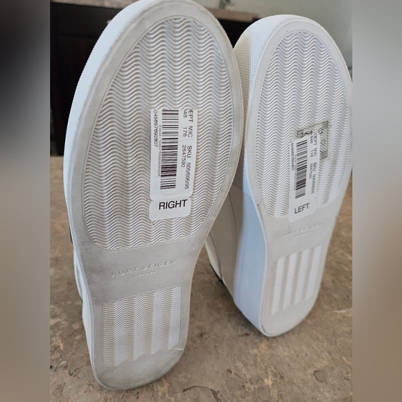 Kurt Geiger London Lana Leather Heart Platform Sneakers. Size 37 - Picture 7 of 8